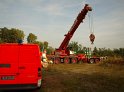 LKW faehrt in den Rhein Langel Hitdorf Faehre P297